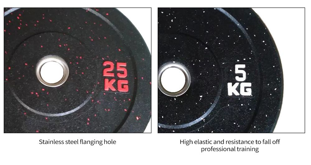 カラーラバーグラニュールバーベルプレート カラーラバーグラニュールバーベルプレート