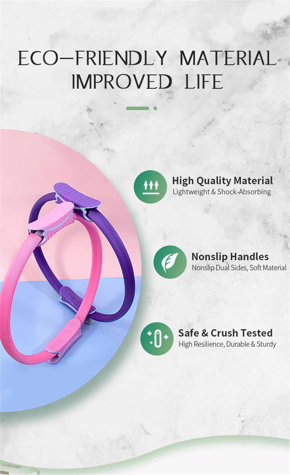 アップグレードされたUnbreakable Pilate Ring Circle