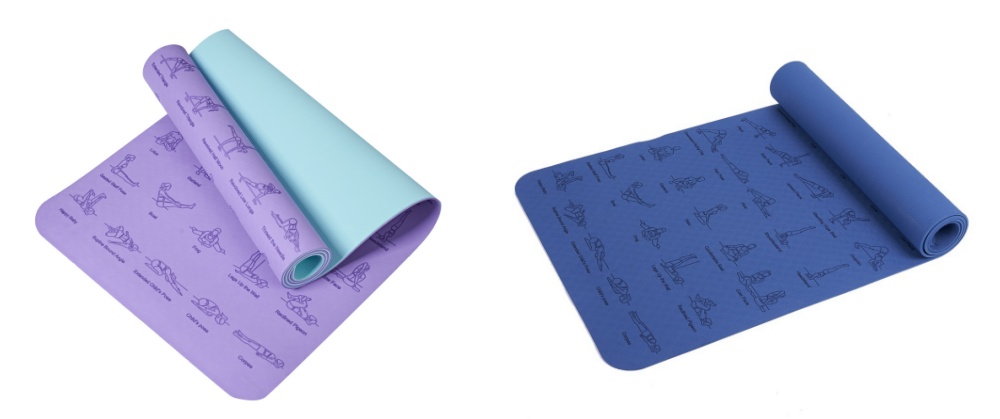 カスタマイズされたパターン環境に優しいTPEヨガマット