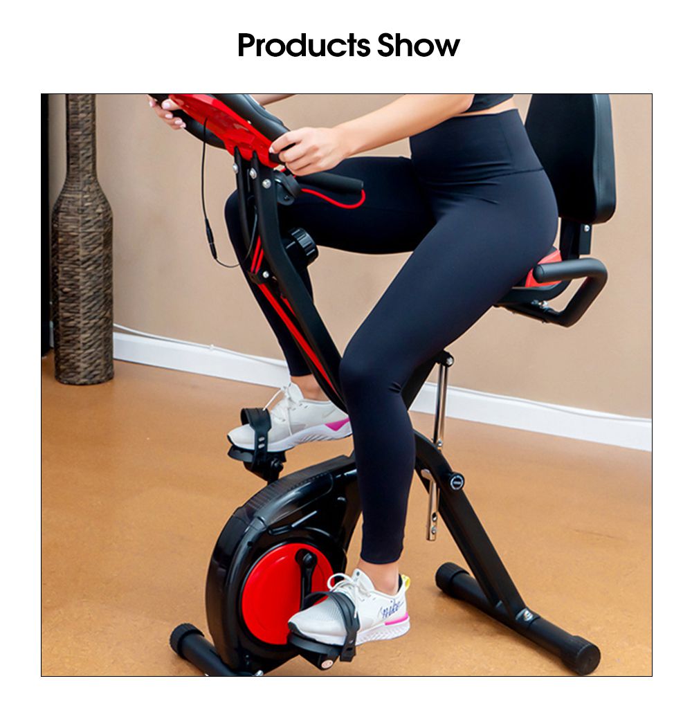 スペース保存折りたたみ式エクササイズバイク