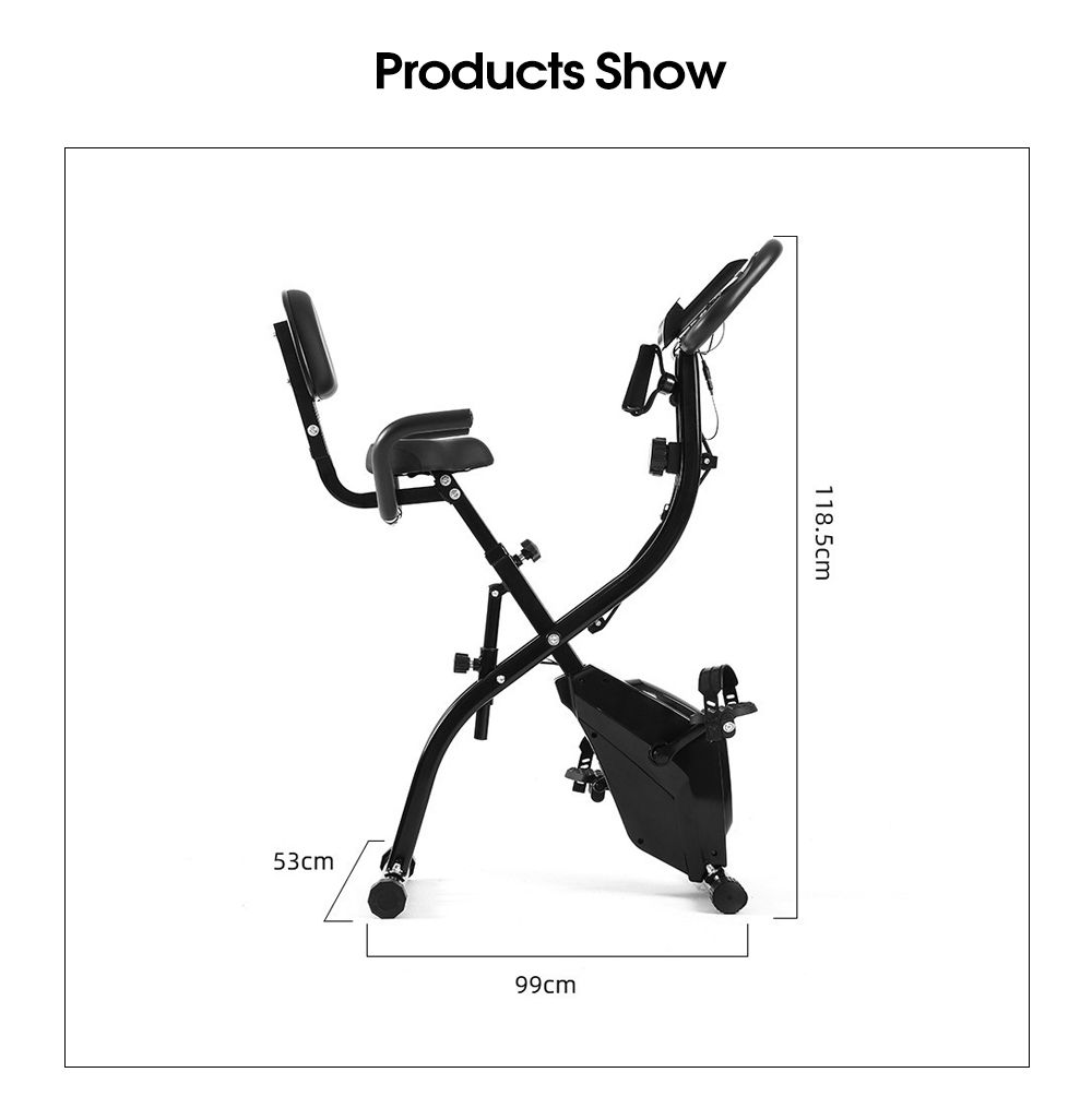 有酸素運動用の折りたたみ可能なエクササイズバイク