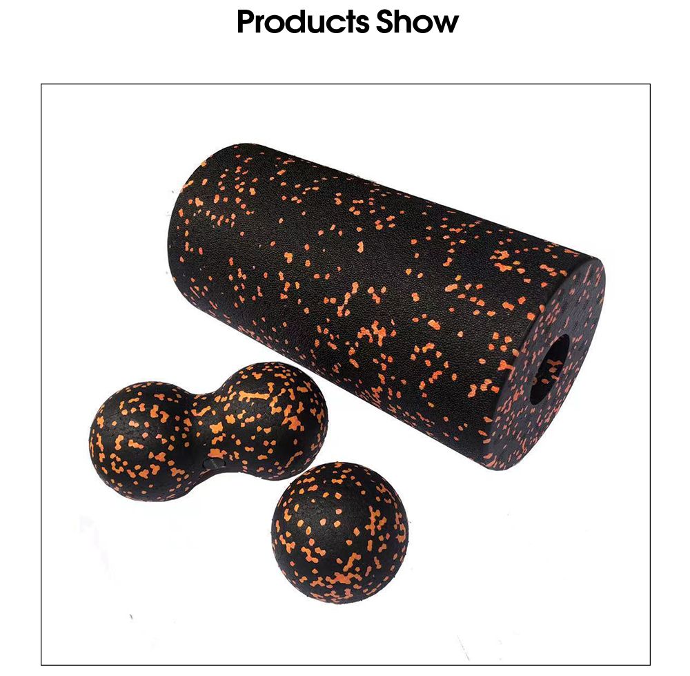 3PCSヨガローラーマッサージボールセット