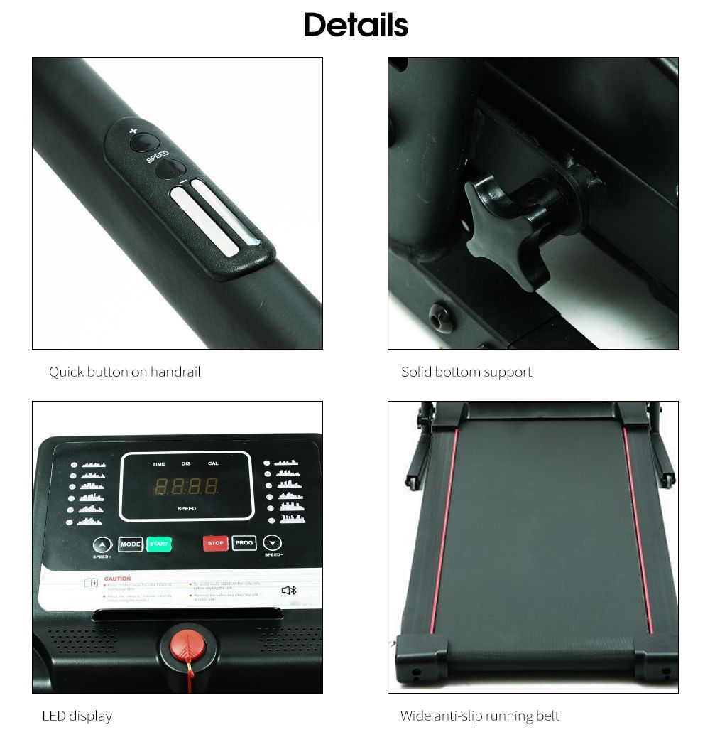 LCDディスプレイを備えた電動ウォーキングランニングジョギングフィットネスマシン