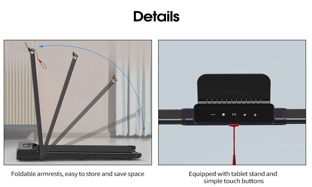 2倍の折りたたみトレッドミル
