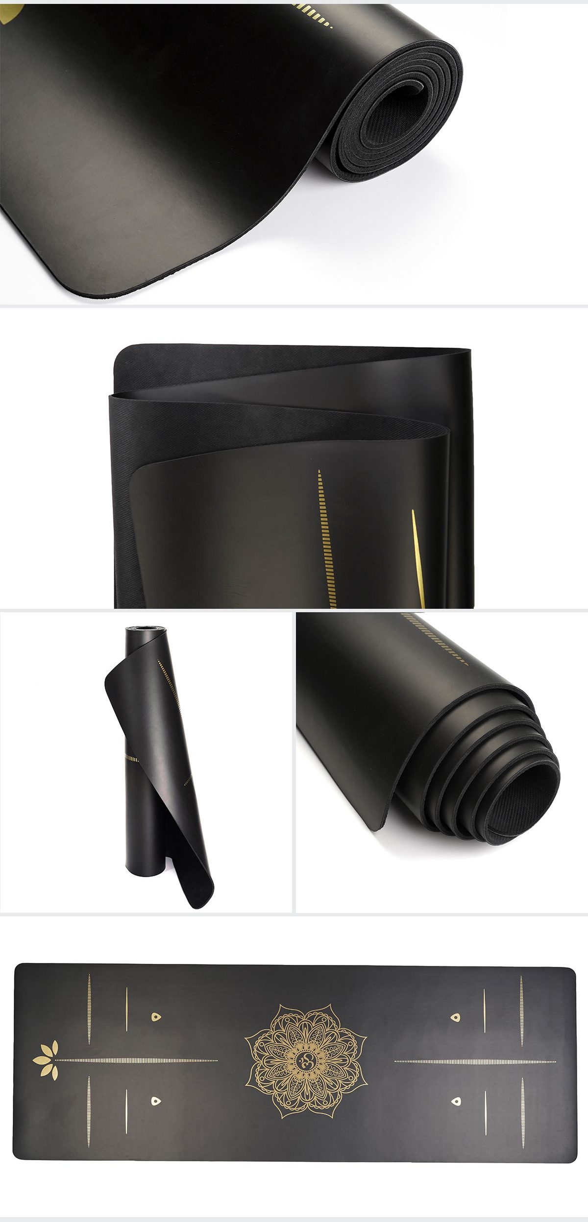 ブロンズPUラバーヨガマット5mm