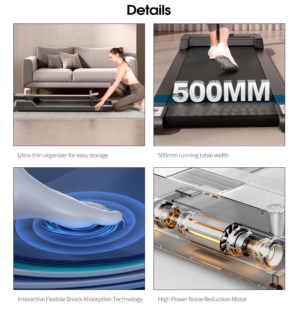 スマートホームウルトラキエットフィットネスフラットトレッドミル スマートホームウルトラキエットフィットネスフラットトレッドミル
