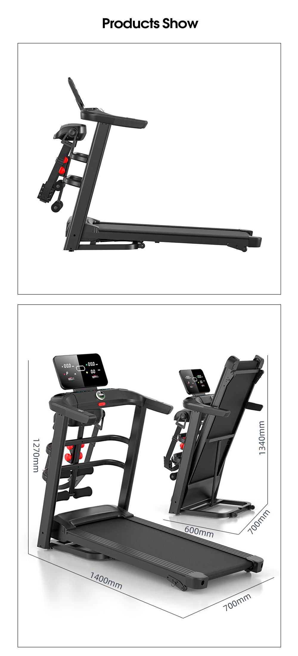 折りたたみ可能な半営利のトレッドミル 折りたたみ可能な半営利のトレッドミル