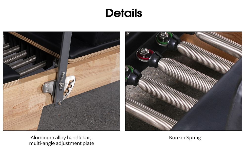 家の使用ボディエクササイズスライディングコアベッドオークウッドピラティスリフォーマーハーフブランコ 家の使用ボディエクササイズスライディングコアベッドオークウッドピラティスリフォーマーハーフブランコ