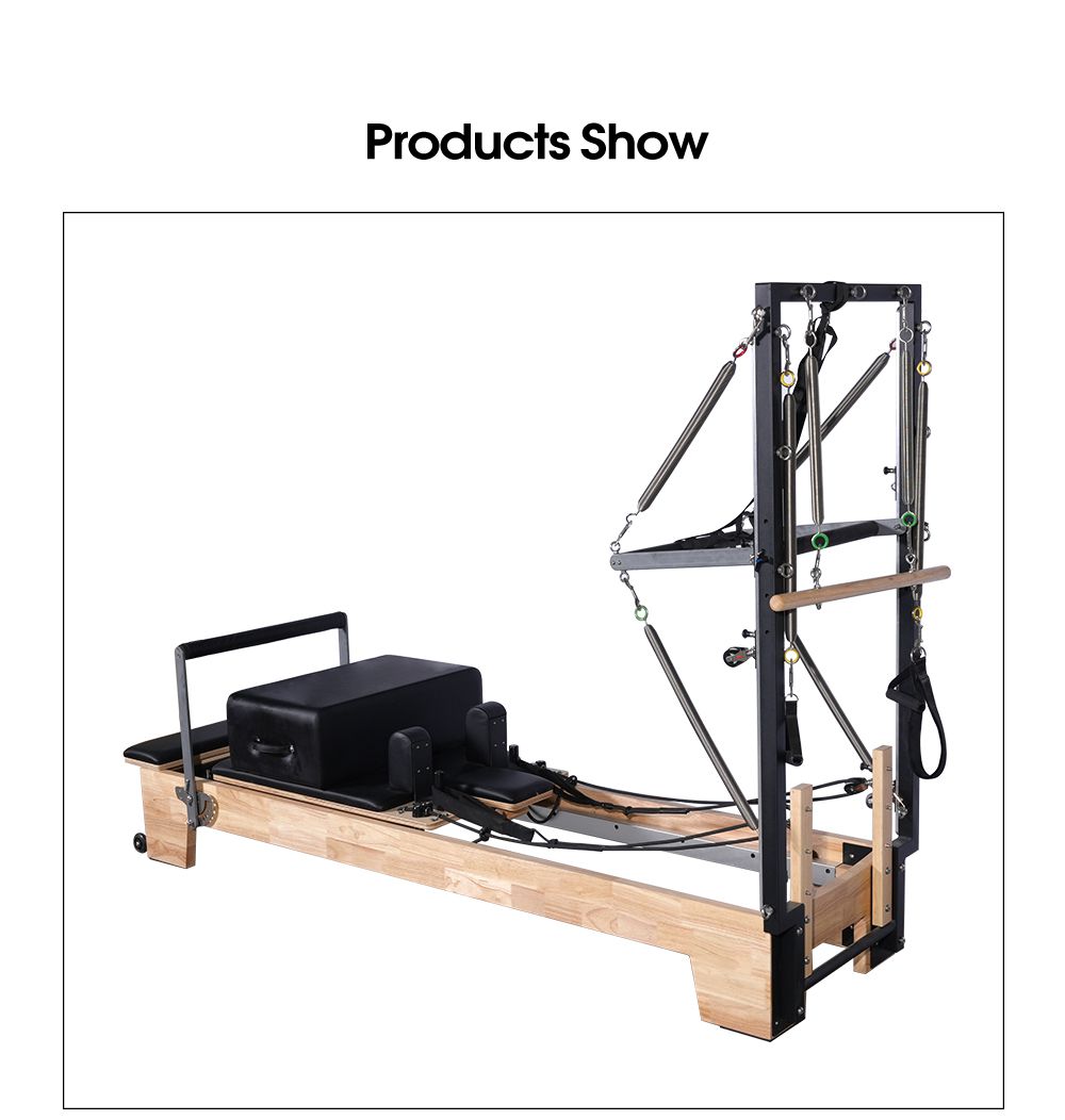 家の使用ボディエクササイズスライディングコアベッドオークウッドピラティスリフォーマーハーフブランコ 家の使用ボディエクササイズスライディングコアベッドオークウッドピラティスリフォーマーハーフブランコ