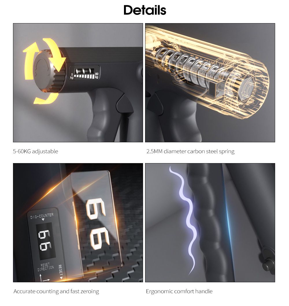 グリップ強化装置デジタルグリップエクササイザー グリップ強化装置デジタルグリップエクササイザー