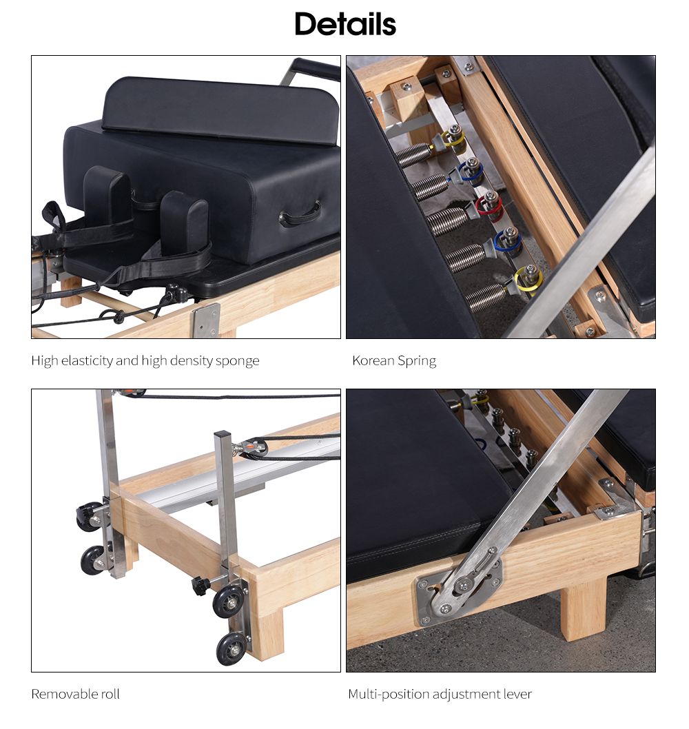 自宅で木材の折りたたみ可能なピラティスの改革者