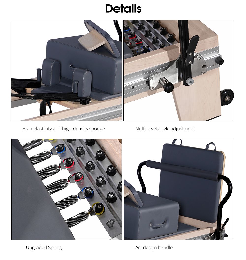 フルトラックウッドピラティスリフォーマーベッド