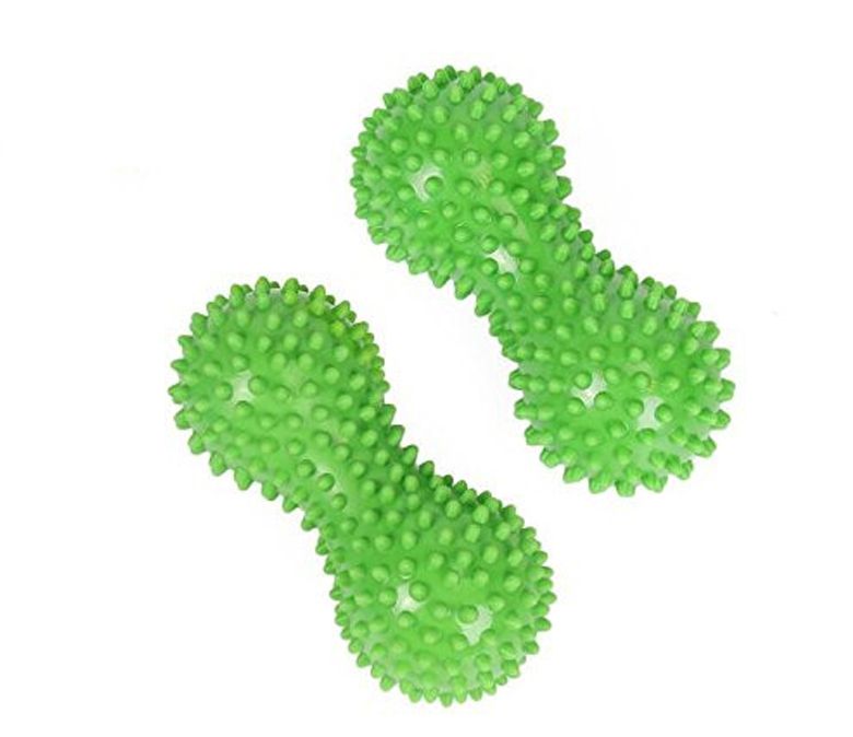 ピーナッツ形状PVCダブルマッサージボール2サイズ