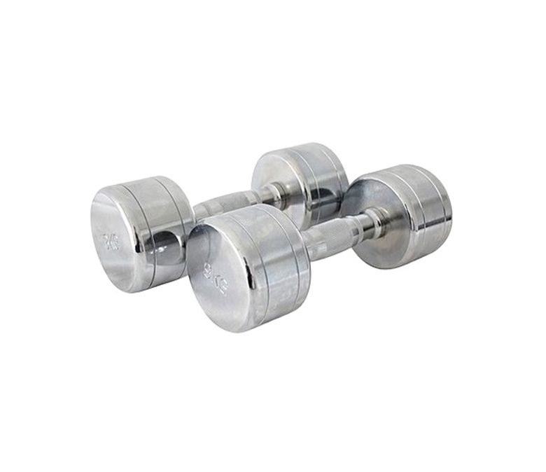 軟鋼クロムメッキフィットネス機器ステンレス鋼ダンベル