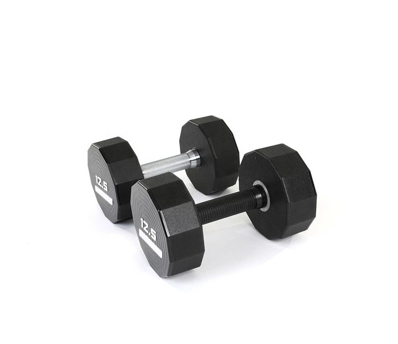 重量挙げハードクロムメッキハンドル12面ウレタンダンベル