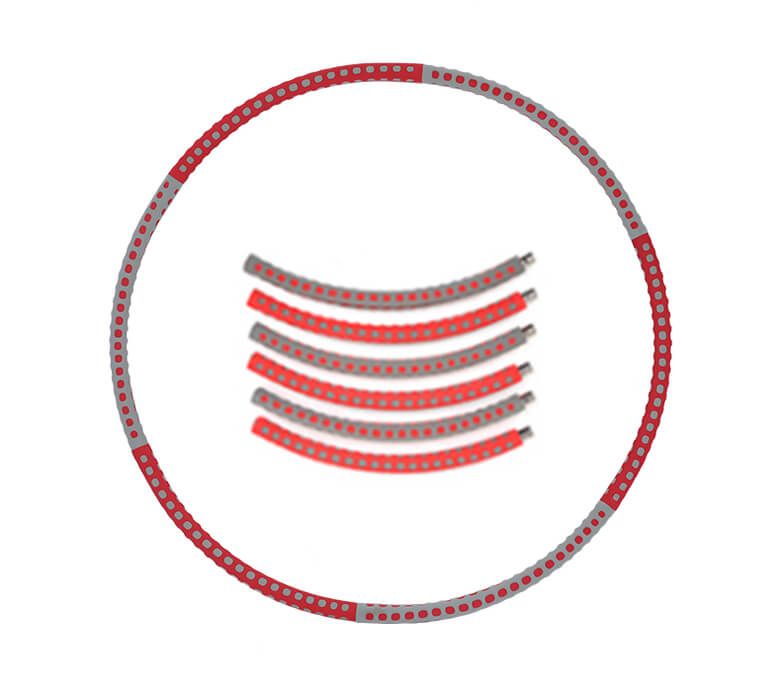 バンプマッサージ付きの加重フラフープ