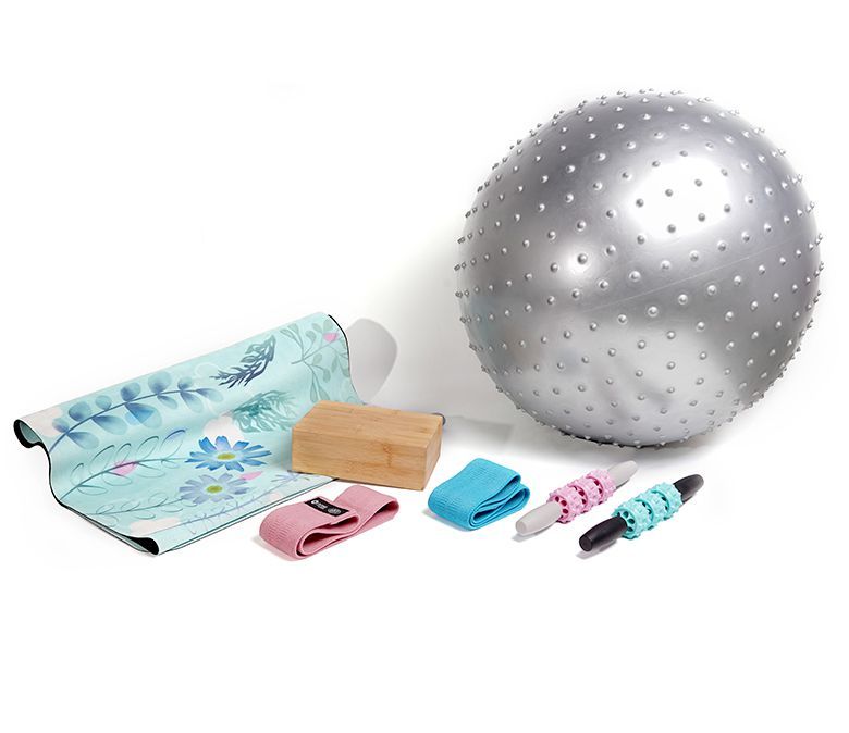 スエードヨガタオルマッサージセット