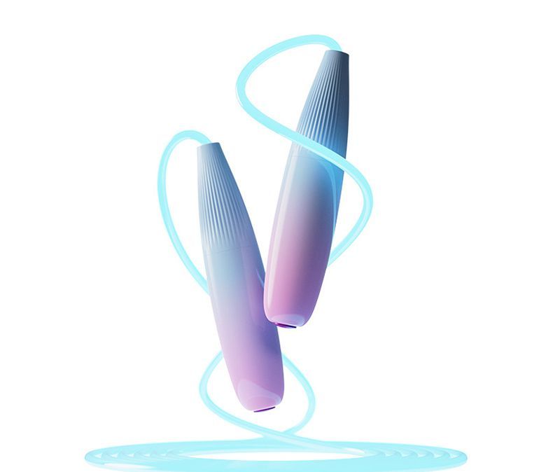 照らされたジャンプロープ