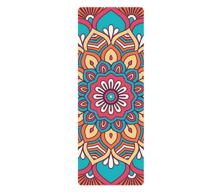 高品質のTPEスエードプリントヨガマット