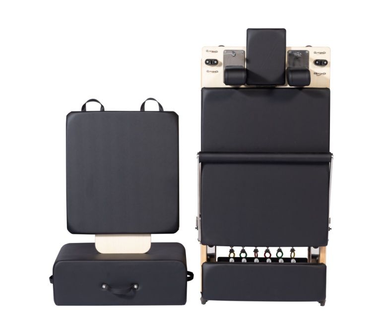 ノージョイントオーク折りたたみ式ピラティス改革者