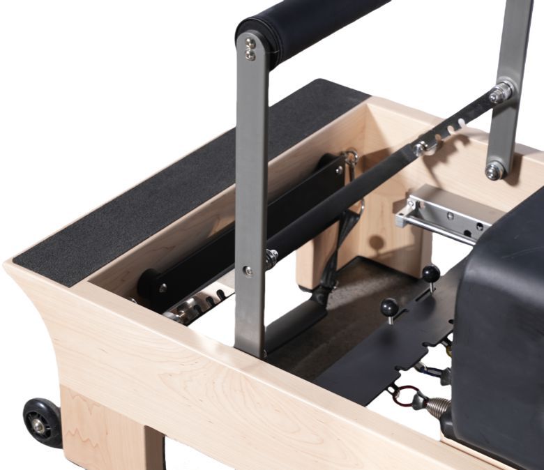 ボディトレーニングコアベッドメープルウッドピラティスリフォーマーマシン内部フットレスト