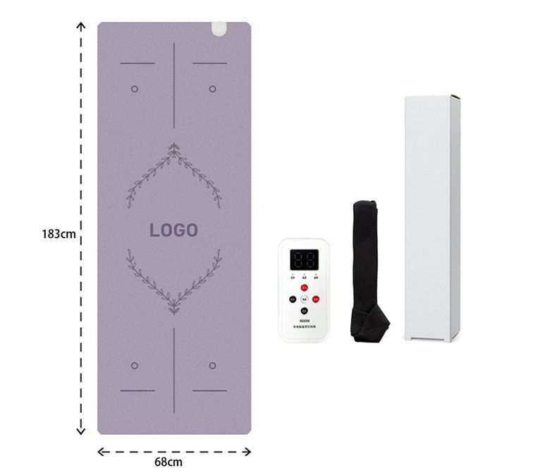 新しいアップグレード加熱フロストPUラバーヨガマット