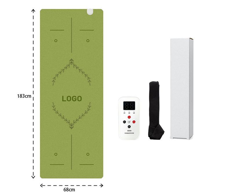新しいアップグレード加熱フロストPUラバーヨガマット