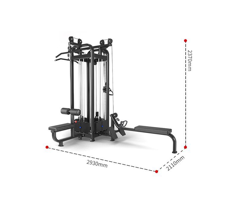 マルチジャングル8ステーションマシンジム機器