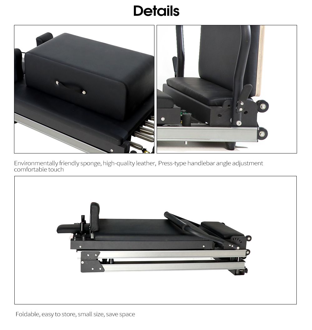 WAVAR®独占設計特許アルミニウム合金折りたたみピラティス改革者