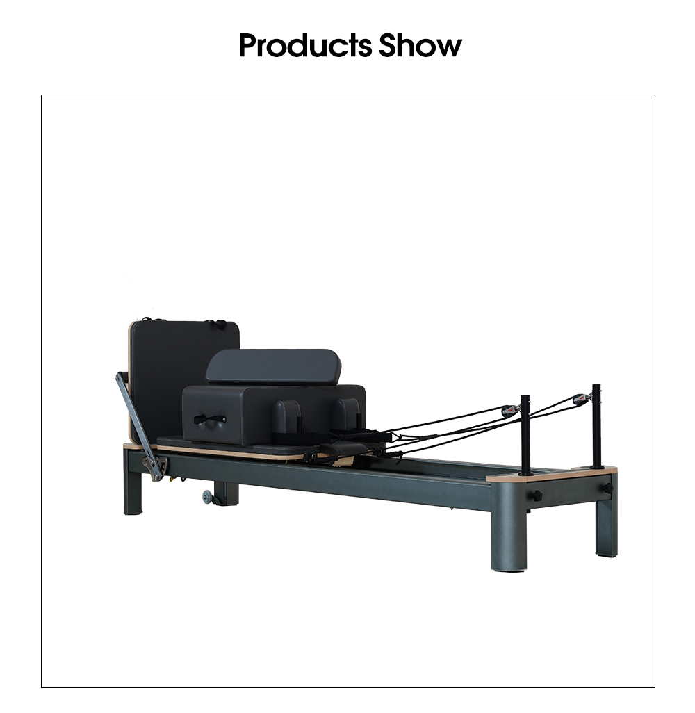 陽極酸化ガンメタルグレーピラティスリフォーマー4.0