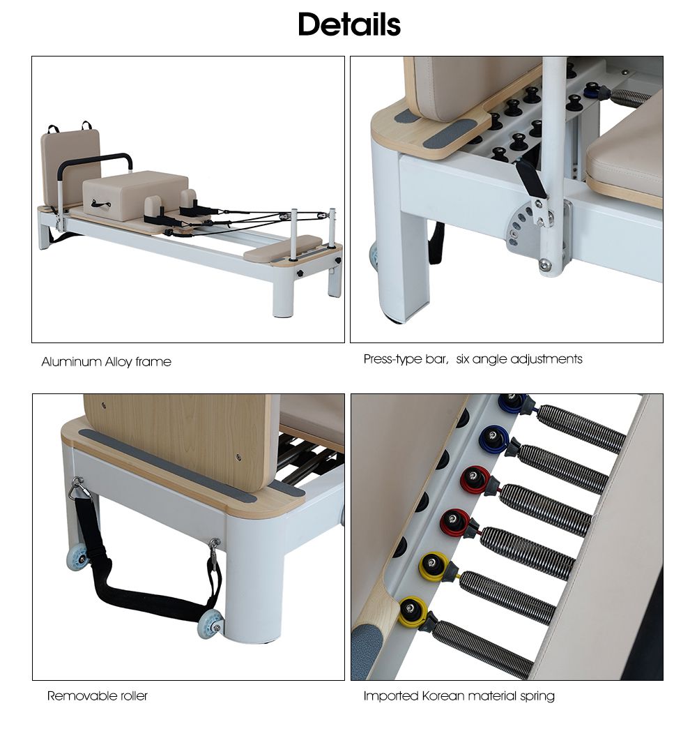 スタジオアルミニウム合金ピラティスリフォーマーマシン4.0