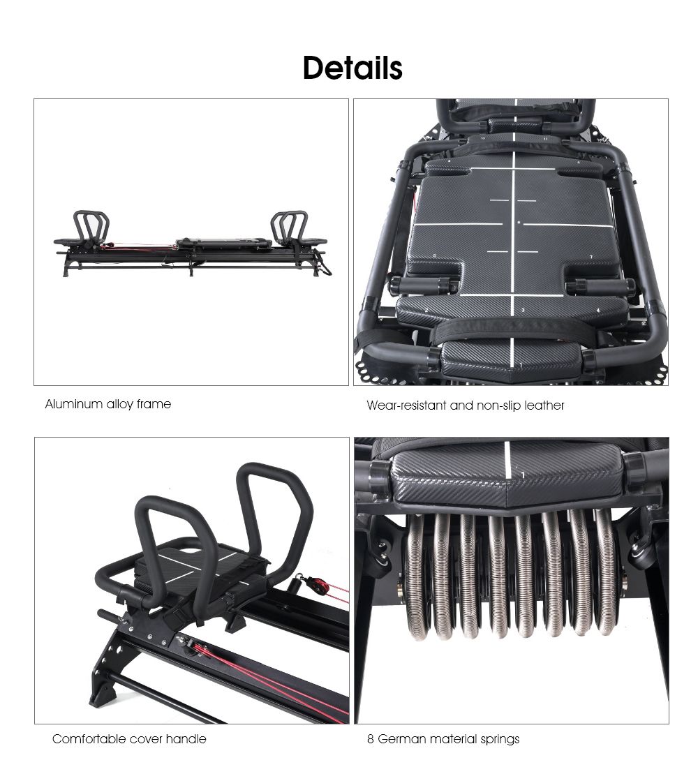 大きな非回転ハンドルピラティス改革機